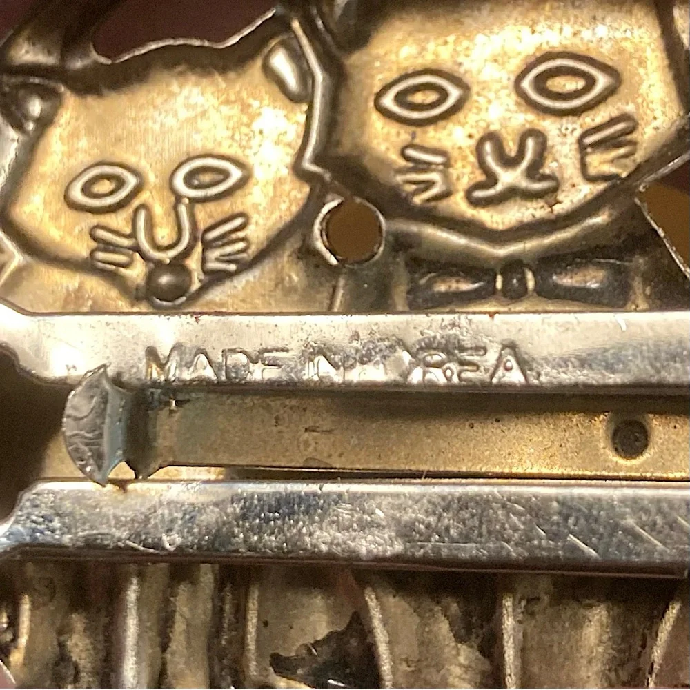 Vintage gold metal
